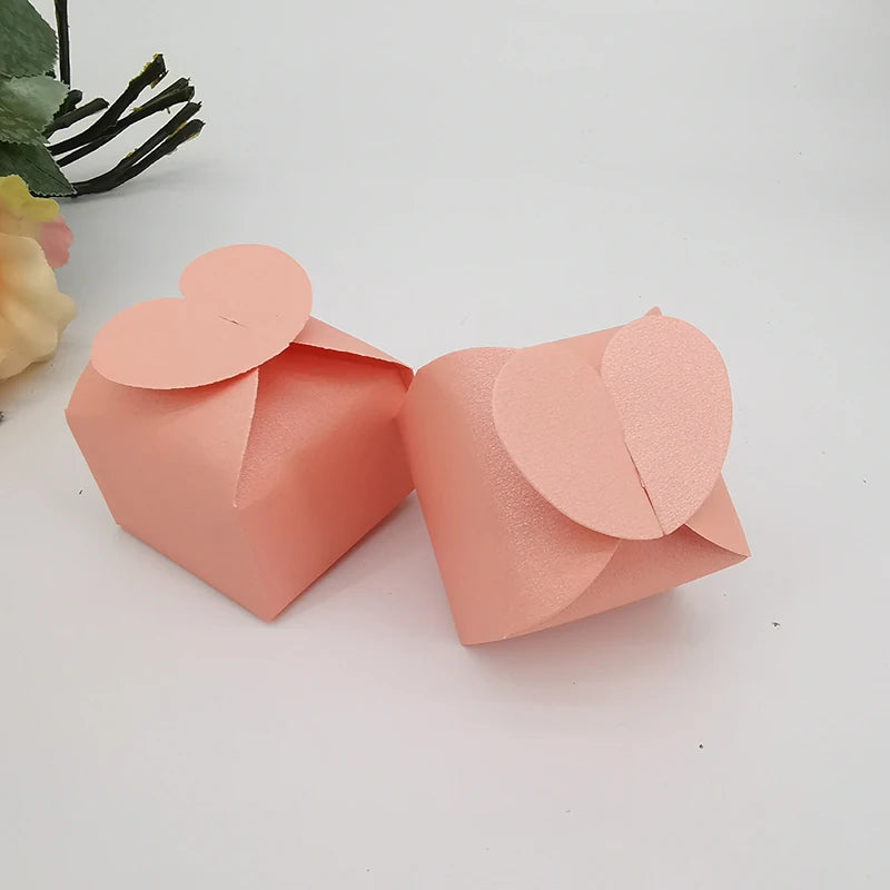 Heart-Shaped Wedding Favor Boxes