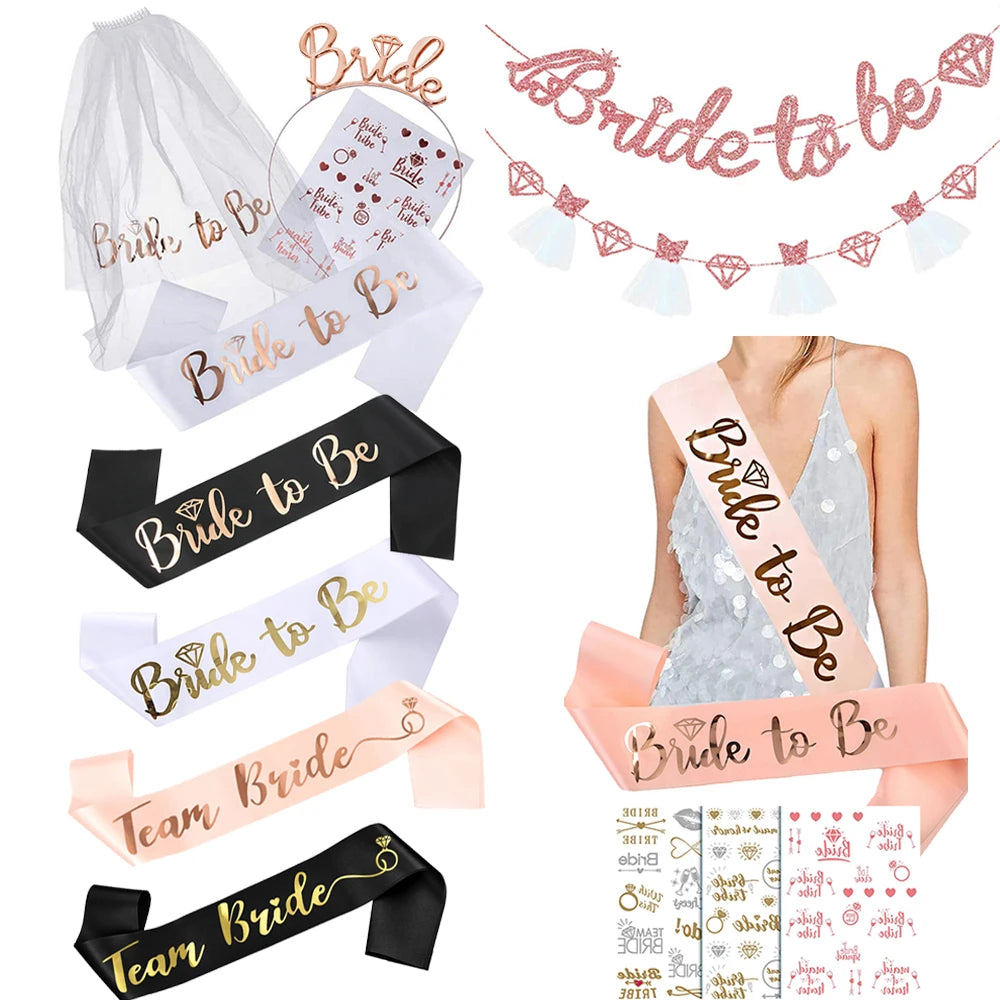 Bride To Be Sash & Veil Set