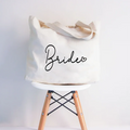 Bride Zippered Tote Bag