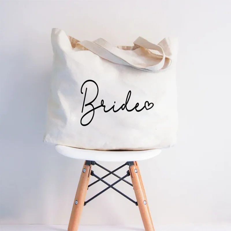 Bride Zippered Tote Bag