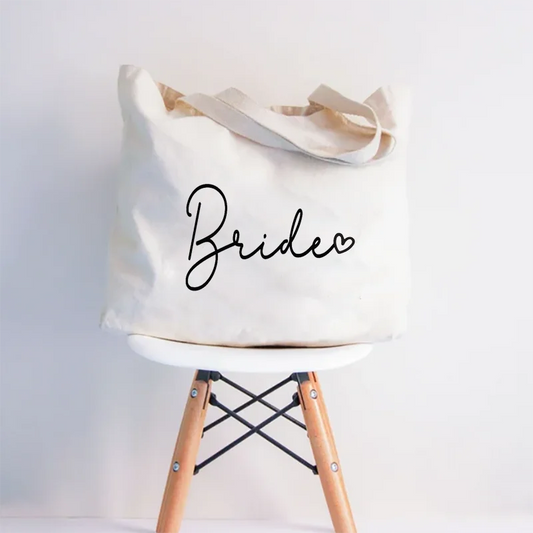 Bride Zippered Tote Bag – “Bride to Be” Wedding, Honeymoon & Bridal Shower Gift