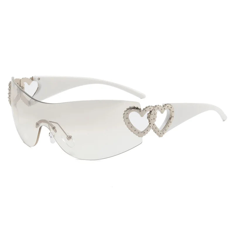 Heart Temple Y2K Sunglasses