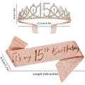 15th Birthday Sash & Tiara Set