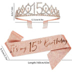 15th Birthday Sash & Tiara Set