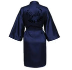 Team Bride Satin Kimono Robe