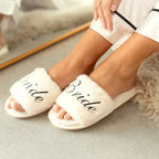 Fluffy Bridal Slippers