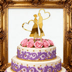 Acrylic Couple Wedding Cake Topper