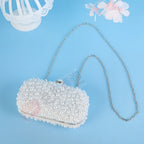 Pearl Beaded Bridal Clutch