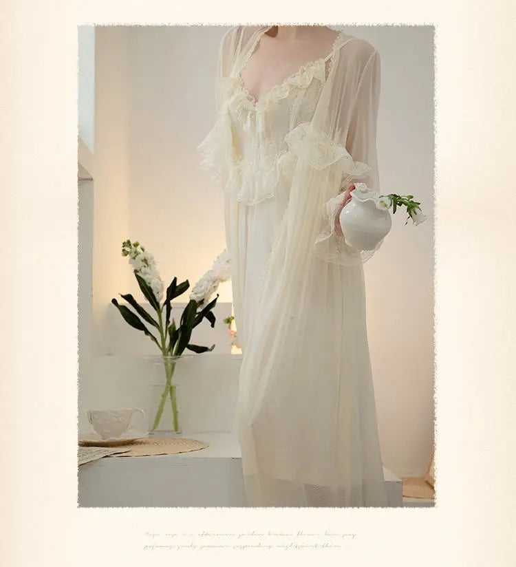 Princess Satin Bridal Robe Set