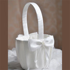 Pearl Flower Girl Basket
