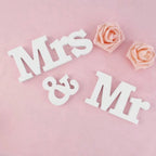 Wooden Mr & Mrs Table Decor