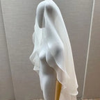 Double Layer Curled Bridal Veil