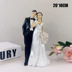 Bride & Groom Cake Topper Decor