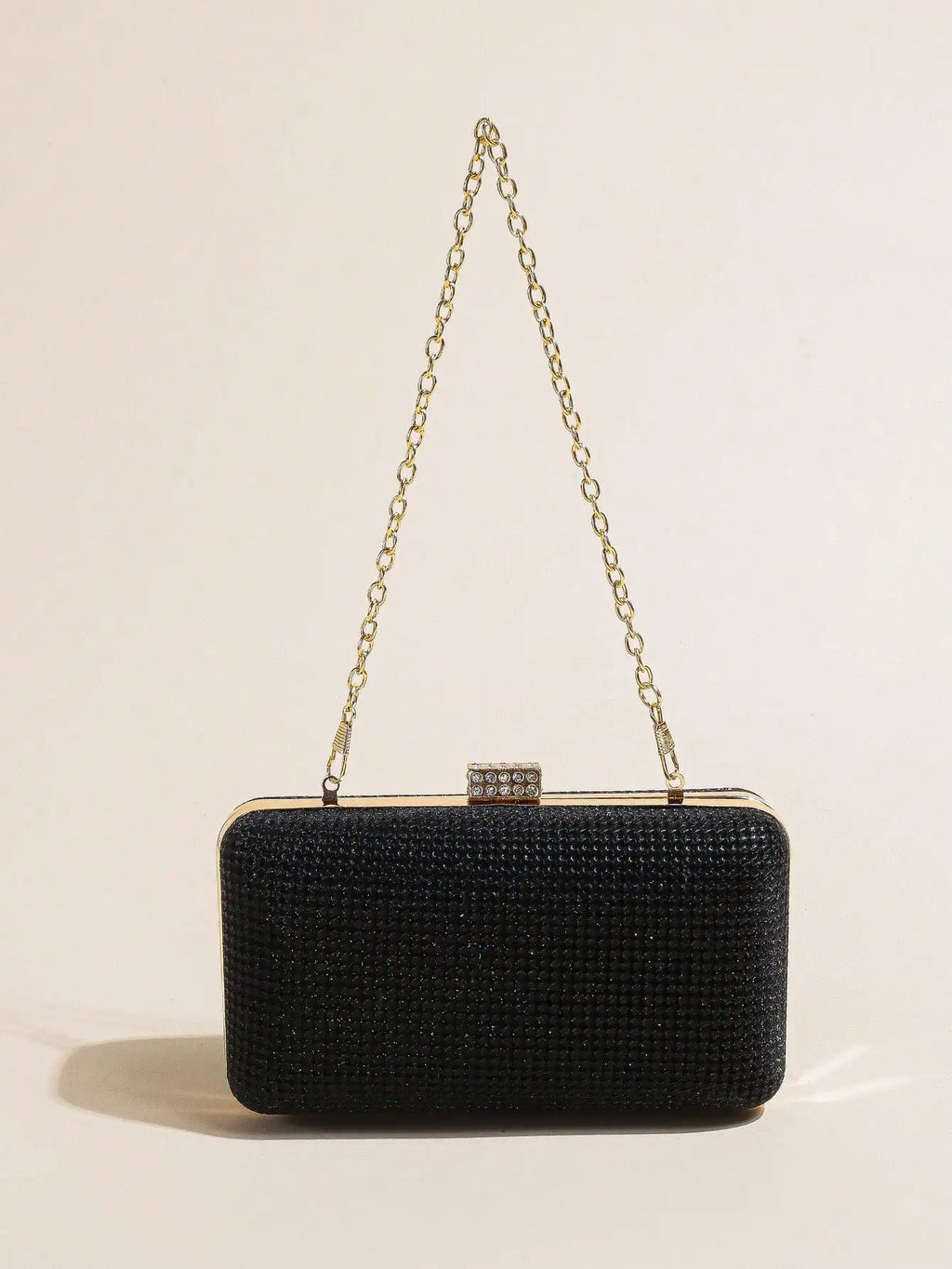 Silver Rhinestone Evening Clutch