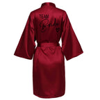 Team Bride Satin Robe