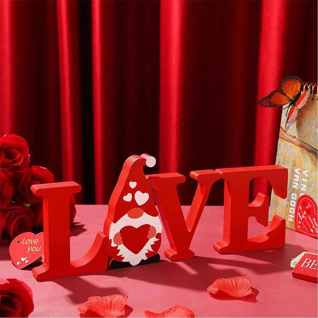 Wooden Mr & Mrs Table Decor