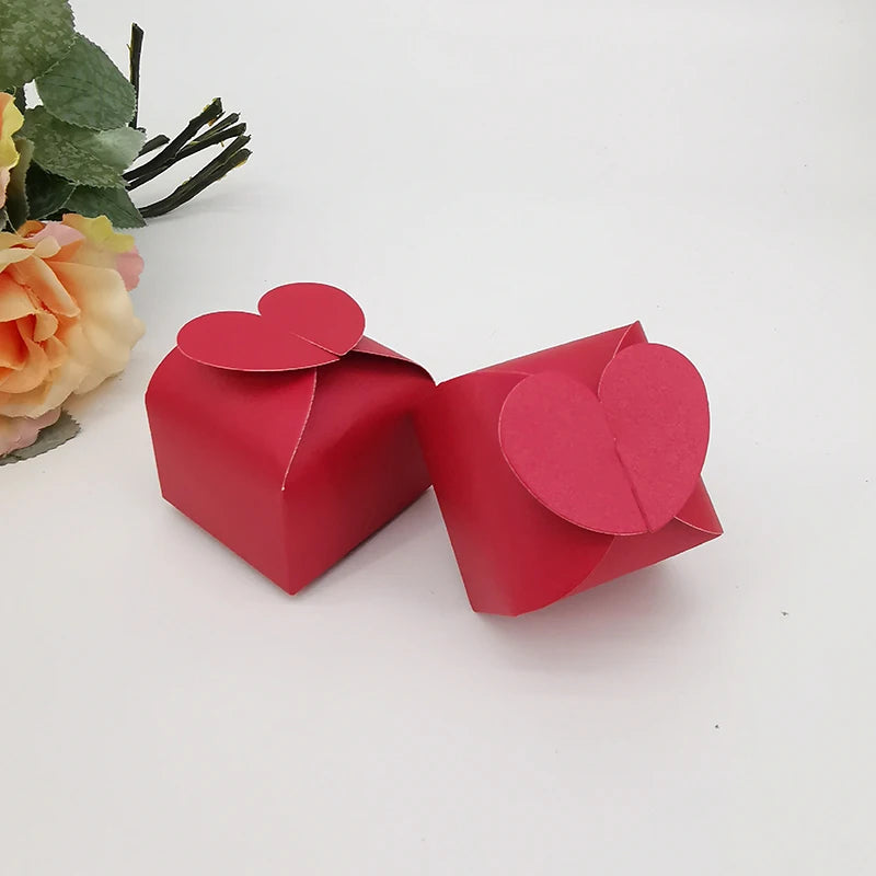 Heart-Shaped Wedding Favor Boxes