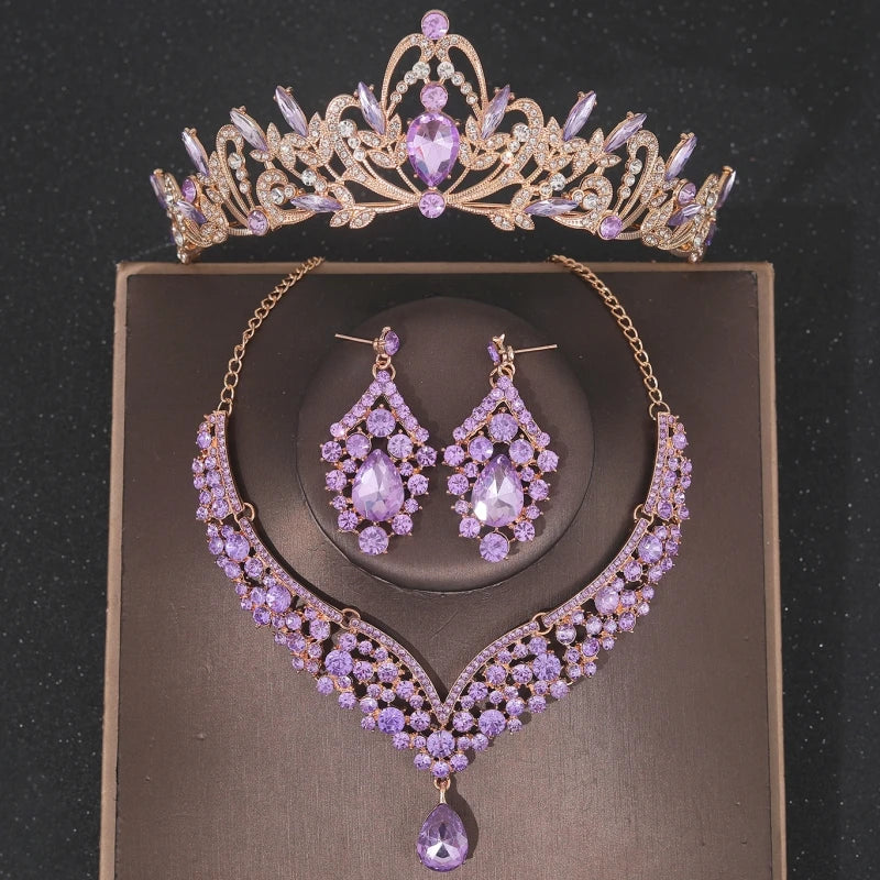 Luxury Crystal Bridal Jewelry Set