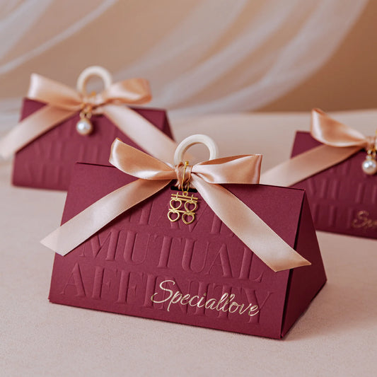 Love Gift Box with Ribbon – Candy & Cookie Packaging for Weddings & Bridal Showers