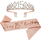 15th Birthday Sash & Tiara Set