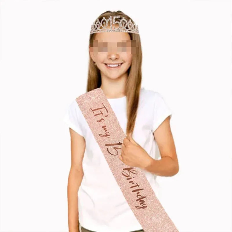 15th Birthday Sash & Tiara Set