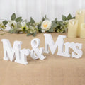 Wooden Mr & Mrs Table Decor