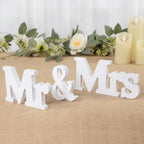 Wooden Mr & Mrs Table Decor