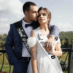 Just Married Party Sash Set