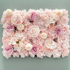 Silk Rose & Peony Flower Wall Panel