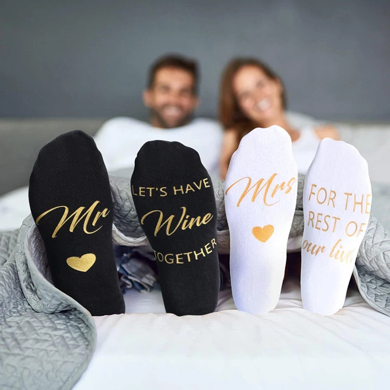 Newlywed Couple Gift Socks