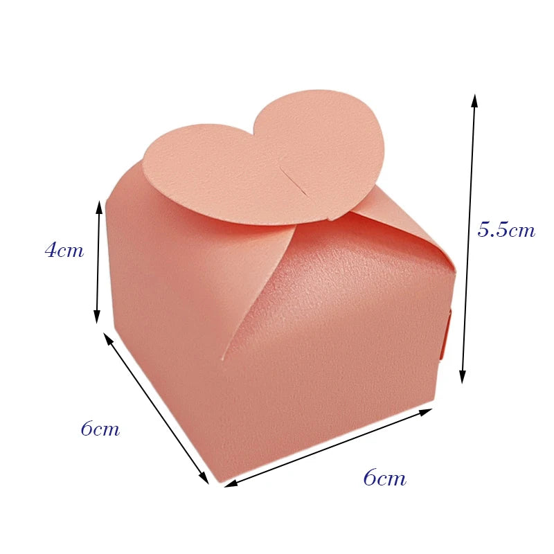 Heart-Shaped Wedding Favor Boxes