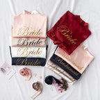 Bridal Satin Kimono Robe