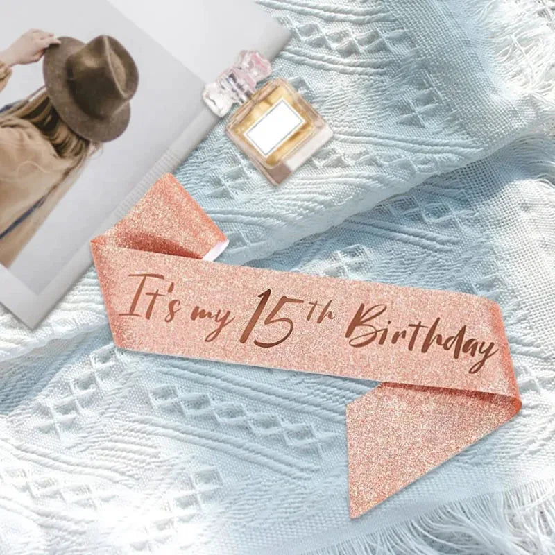 15th Birthday Sash & Tiara Set