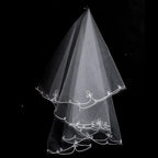 Short Tulle Bridal Veil with Comb