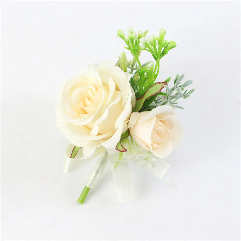 6-Piece Rose Boutonniere Set