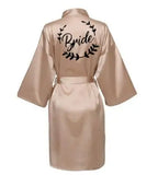 Team Bride Satin Kimono Robe