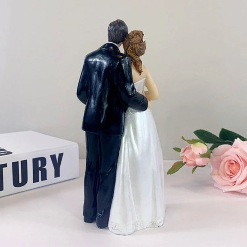 Bride & Groom Cake Topper Decor