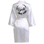 Team Bride Satin Kimono Robe