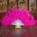 Feather Folding Bridal Fan