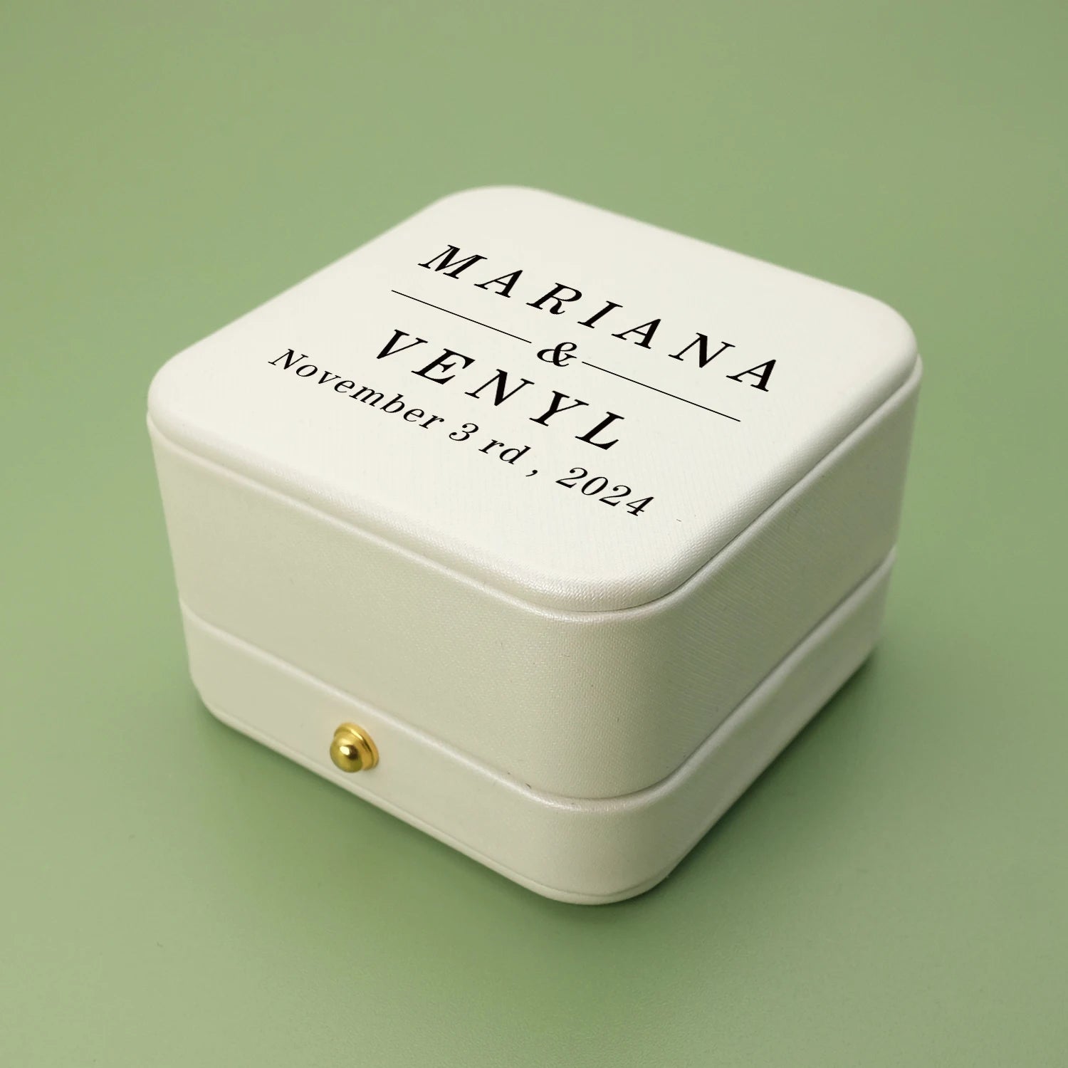 Personalized Wedding Ring Box