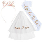Bride-to-Be Veil & Sash Set