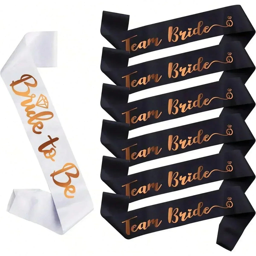 Bride Satin Bachelorette Sash