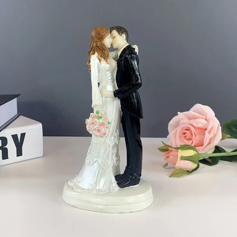 Bride & Groom Cake Topper Decor