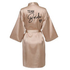 Team Bride Satin Robe