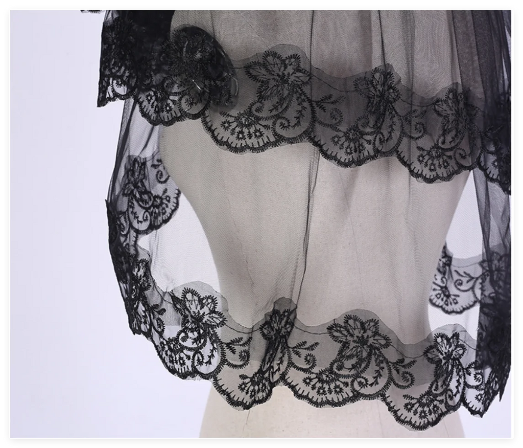 Lace Embroidery Bridal Veil