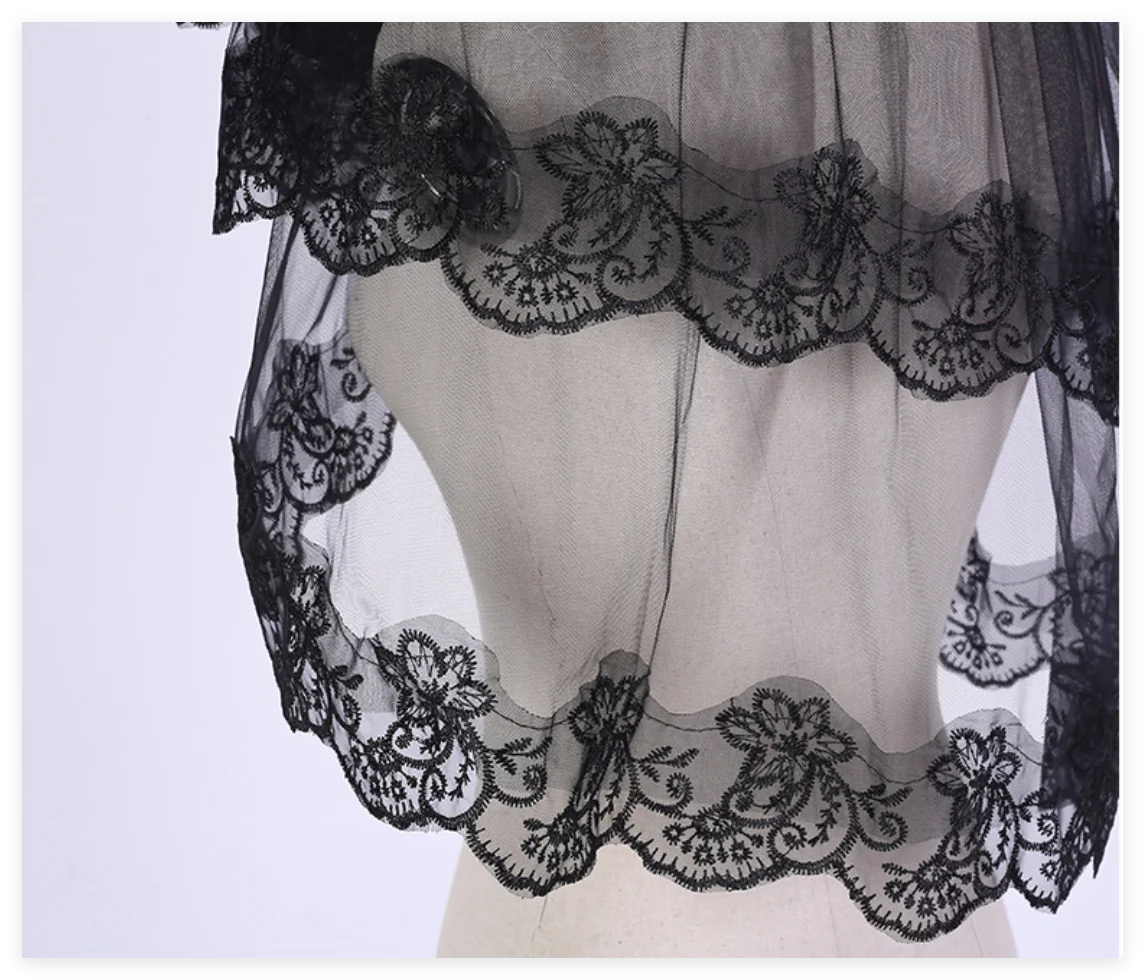 Lace Embroidery Bridal Veil