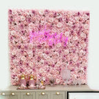 Silk Rose & Peony Flower Wall Panel