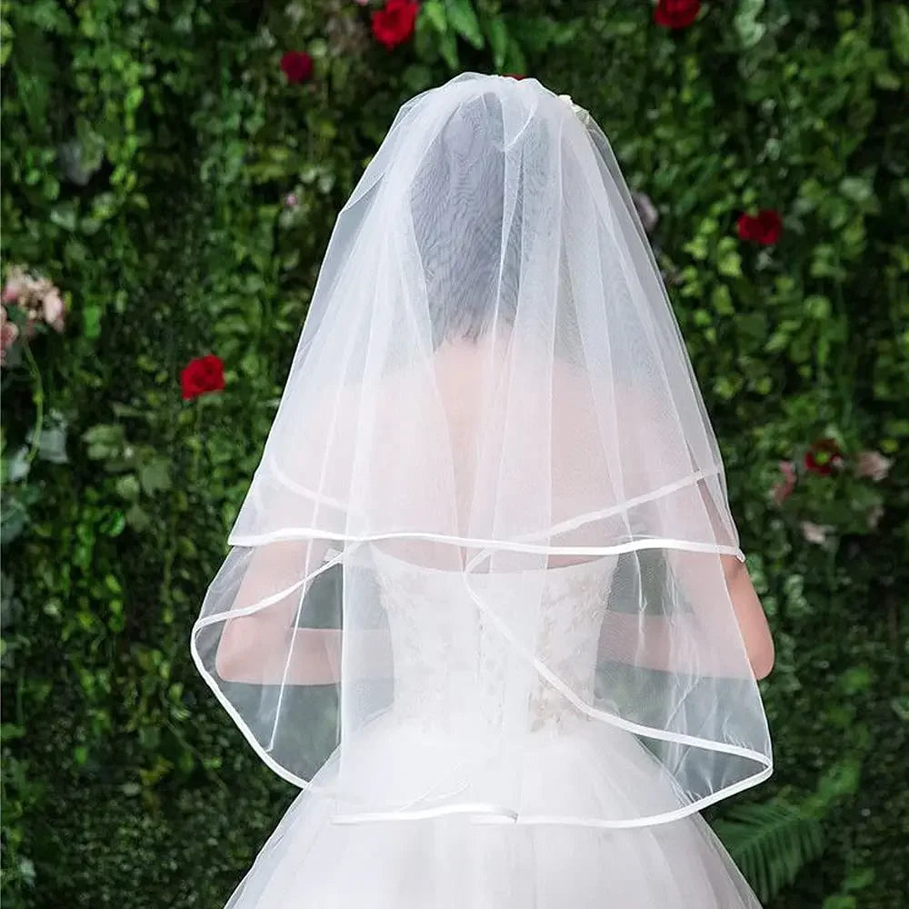 Short Bridal Veil with Comb