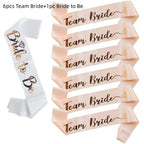 Rose Gold Team Bride Sash