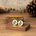 Personalized Groomsmen Cufflinks & Tie Clip Set